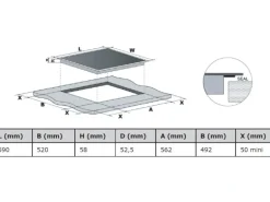 Respekta Premium Küchenzeile GLRP280HESSOES Grifflos 280 cm Schwarz Eiche NB