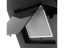 Respekta Premium Küchenzeile GLRP280HESSOES Grifflos 280 cm Schwarz Eiche NB