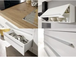 Respekta Premium Küchenzeile BERP290HWWC 290 cm Weiß Hochglanz