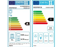 Respekta Premium Küchenzeile 210 cm Weiß Hochglanz-Eiche Grau mit 54 l Ofen