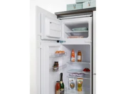 Respekta Premium Küchenzeile 280 cm Grau Hochglanz-Eiche Grau