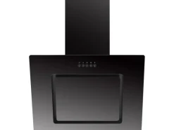 Respekta Premium Küchenzeile GLRP445HESSGKEOES Grifflos 445 cm Schwarz Eiche NB