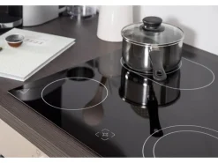 Respekta Premium Winkelküche RP290EWC 290 x 200 cm Weiß Hochglanz-Eiche Grau