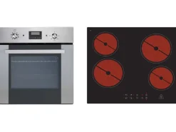 Respekta Premium Winkelküche Grifflos 345 cm Grau Hochglanz-Weiß