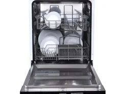 Respekta Premium Winkelküche Grifflos 345 cm Grau Hochglanz-Weiß