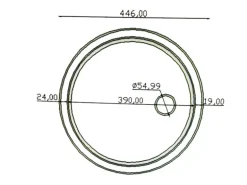 Respekta Rundbecken Set Edelstahl
