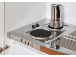 Respekta Schrankküche SKWG Grau Weiß