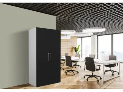 Respekta Schrankküche SKWSC reversibel Schwarz-Weiß