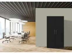 Respekta Schrankküche SKWSS Schwarz-Weiß