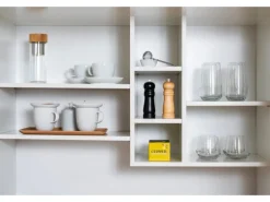 Respekta Schrankküche SKWWC reversibel Weiß