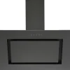 Respekta Schräghaube CH42090BSA 90 cm Black Steel