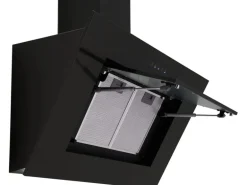 Respekta Schräghaube CH42090BSA 90 cm Black Steel