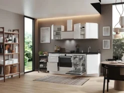 Respekta Selection Küchenzeile Elisabeth RS220WWH 220 cm Weiß