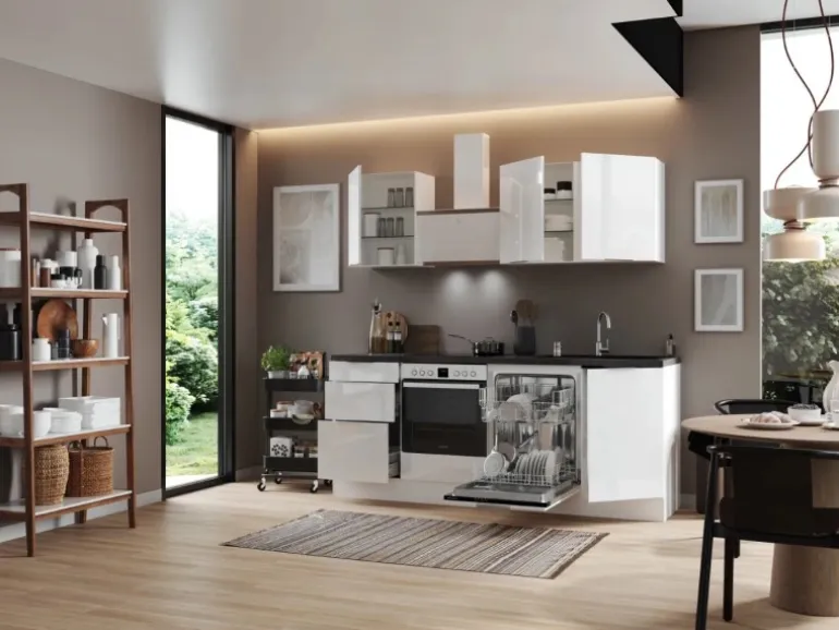 Respekta Selection Küchenzeile Elisabeth RS220WWH 220 cm Weiß