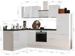 Respekta Selection Winkelküche Elisabeth RSL280AGH 280 cm Grau-Artisan Eiche Nb.