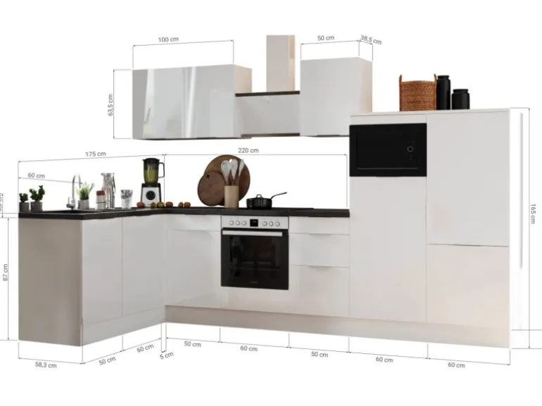 Respekta Selection Winkelküche Elisabeth RSL340AAH 340 cm Artisan Eiche Nb.