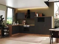 Respekta Selection Winkelküche Elisabeth RSL370AGH 370 cm Grau-Artisan Eiche Nb.