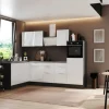 Respekta Selection Winkelküche Elisabeth RSL280HGWH 280 cm Weiß-Grau