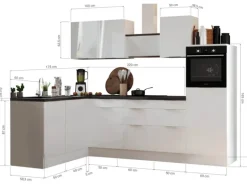 Respekta Selection Winkelküche Elisabeth RSL280HGGH 280 cm Grau