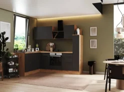 Respekta Selection Winkelküche Elisabeth RSL250AGH 250 cm Grau-Artisan Eiche Nb.