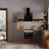 Respekta Winkelküche BEKBL250EGC 250 x 172 cm Grau-Wildeiche Nachbildung