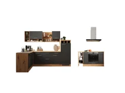 Respekta Winkelküche Hilde 280 x 172 cm Grau