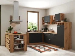 Respekta Winkelküche Hilde 280 x 172 cm Grau