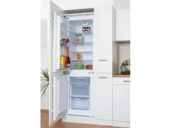 Respekta Winkelküche KBL310WWCGKEG 310 x 172 cm Weiß-Butcher Nussbaum