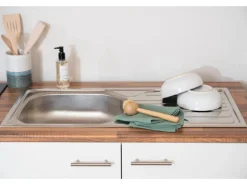 Respekta Winkelküche KBL310WWCGKEG 310 x 172 cm Weiß-Butcher Nussbaum