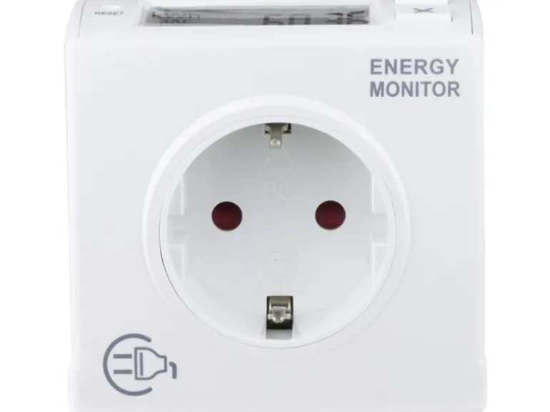 REV Ritter Energiemessgerät Digital Quadratisch Weiß