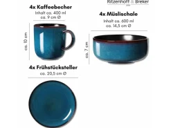 Ritzenhoff & Breker Bali Frühstücks-Set 12-teilig