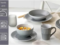 Ritzenhoff & Breker Banda Frühstücks-Set 18-teilig Grau