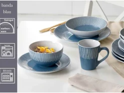 Ritzenhoff & Breker Banda Frühstücks-Set 18-teilig Blau