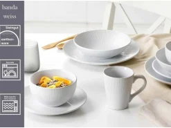 Ritzenhoff & Breker Banda Frühstücks-Set 18-teilig Weiß
