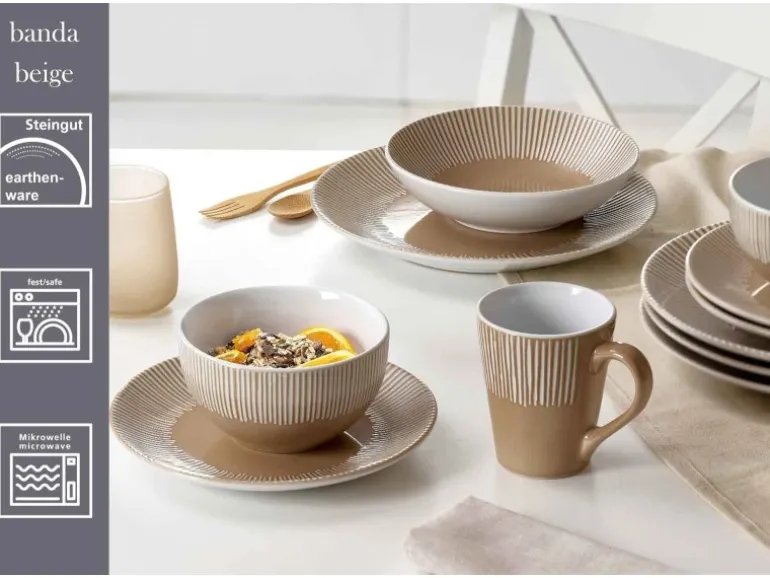 Ritzenhoff & Breker Banda Speiseteller 27 cm Beige