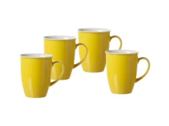 Ritzenhoff & Breker Doppio Kaffeebecher 320 ml 4er Set Gelb
