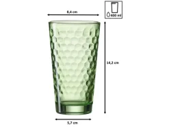 Ritzenhoff & Breker Favo Longdrinkgläser 400 ml 6er Set grün
