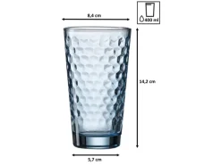 Ritzenhoff & Breker Favo Longdrinkgläser 400 ml 6er Set blau