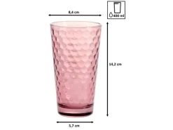 Ritzenhoff & Breker Favo Longdrinkgläser 400 ml 6er Set berry