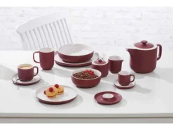 Ritzenhoff & Breker Jasper Kaffeetasse mit Untertasse 240 ml 4er Set Beere