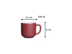 Ritzenhoff & Breker Jasper Espressotasse mit Untertasse 100 ml 4er Set Beere