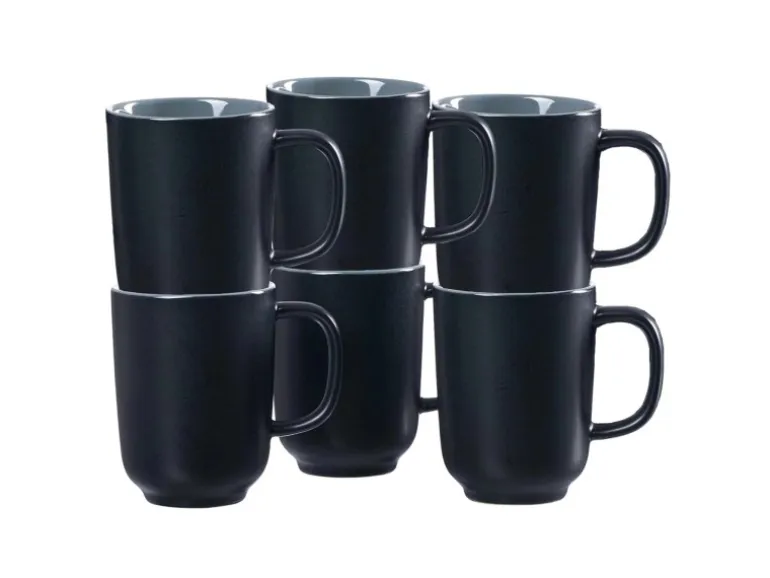 Ritzenhoff & Breker Jasper Kaffeebecher 285 ml 6er Set Schwarz