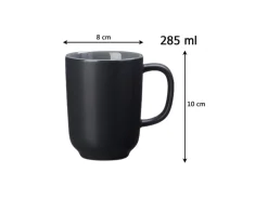 Ritzenhoff & Breker Jasper Kaffeebecher 285 ml 6er Set Schwarz