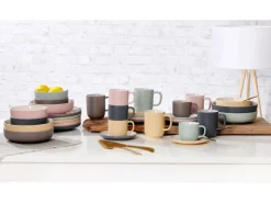 Ritzenhoff & Breker Jasper Kaffeetasse mit Untertasse 240 ml 4er Set Mint