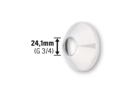Rosette mit Gewinde 24,1 mm (G 3/4)