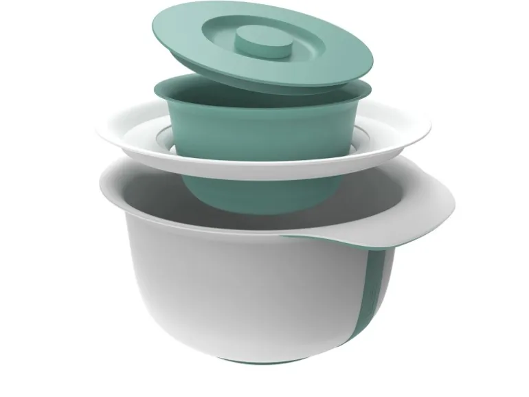 Rotho Backschüssel-Set Fresh Mistletoe Green 2-teilig