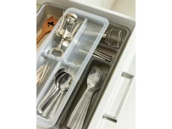 Rotho Besteckkasten Basic mit 6 Fächer Topglide Anthrazit