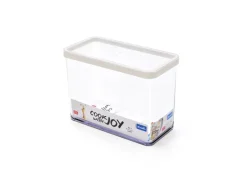 Rotho Dose Loft Premium Rechteckig 2,1 l Weiß-Transparent