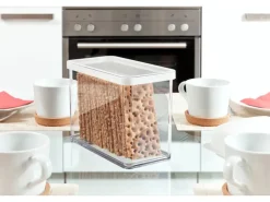 Rotho Dose Loft Premium Rechteckig 2,1 l Weiß-Transparent