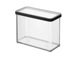 Rotho Dose Loft Premium Rechteckig 2,1 l Transparent-Schwarz